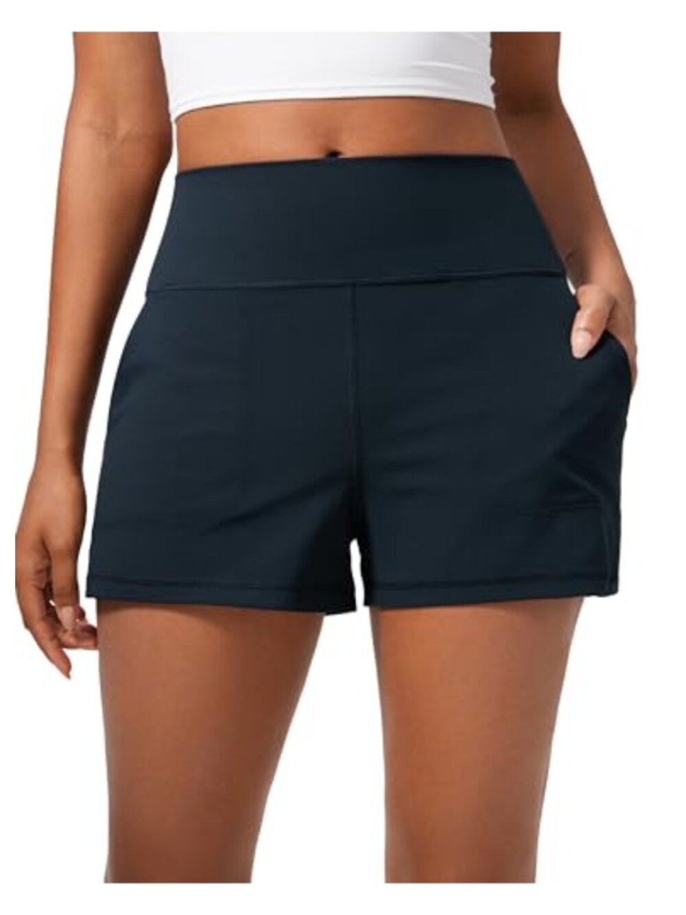 Butterlift Linerless Yoga Shorts 3 Inch High Rise with Pockets